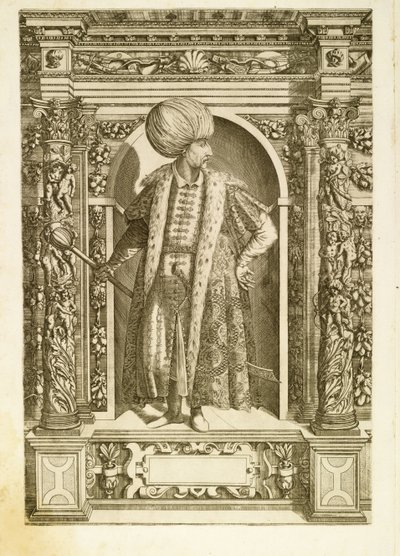 Sulttaani Suleiman I Suuri, 1601 tekijältä Dominicus or Custodis Custos