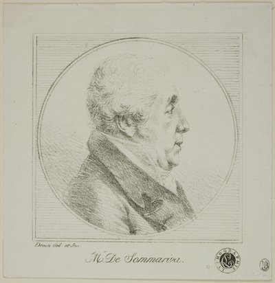 Profiili Monsieur de Sommarivan muotokuva tekijältä Dominique Vivant Denon