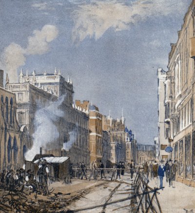 Piccadilly "Up" (väri litho) tekijältä Donald (after) Maxwell