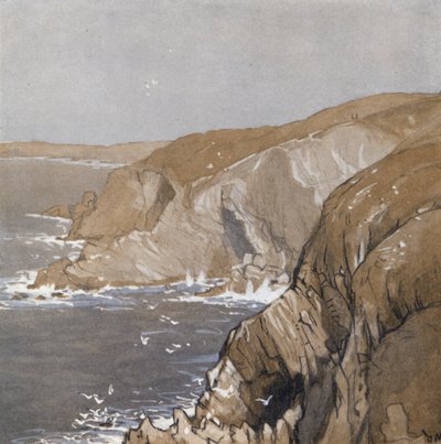 Cornish Coast (väri litho) tekijältä Donald (after) Maxwell