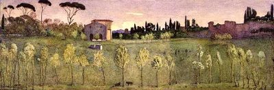 Villa Borghese, Rooma (akvarelli) tekijältä Donald Andrew Brown