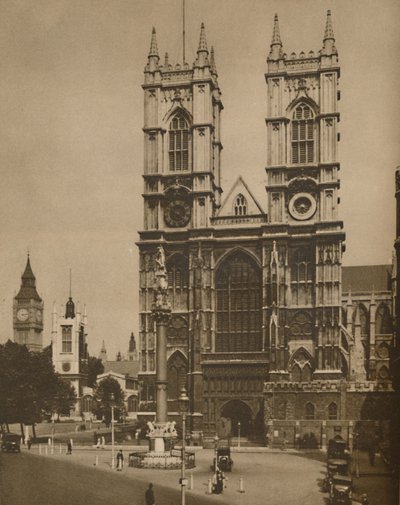 Wrenin käsi Westminster Abbeyn kankaassa, vuodelta 1935. tekijältä Donald McLeish