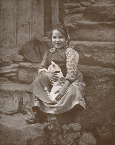 Kaksi pientä sveitsiläistä kyläläistä Hospenthalissa, 1916 tekijältä Donald McLeish