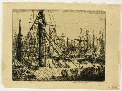 Kalastusveneet, Boulogne-sur-Mer tekijältä Donald Shaw MacLaughlan
