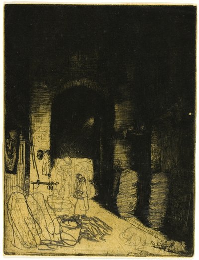 Interior de la botiga de carbó, Florencefinnish tekijältä Donald Shaw MacLaughlan