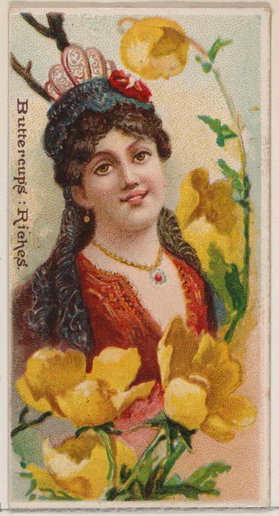 Buttercups: Riches, sarjasta Floral Beauties and Language of Flowers N75 for Duke..., 1892. tekijältä Donaldson Brothers