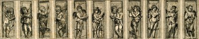 Kerubit, Donatellon (1386-1466) pronssiset reliefit, Pyhän Antoniuksen Padovalaisen basilika, Padova, Veneto, Italia tekijältä Donatello