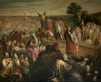 Israelilaisten ylitys Punaisellamerellä, n. 1610. tekijältä Donducci