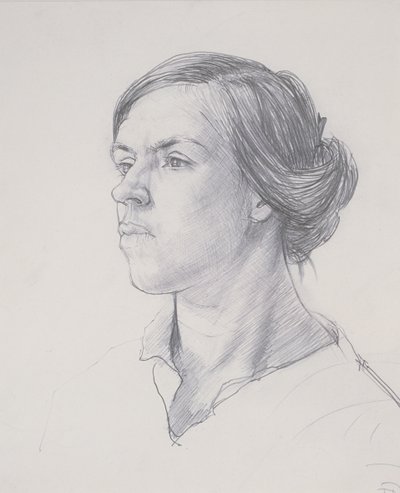 Nuoren naisen pää, n.1914 tekijältä Dora Carrington