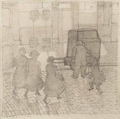 Organ Grinder, n. 1914 tekijältä Dora Carrington