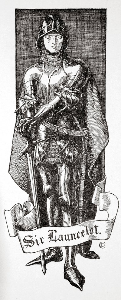 "Sir Launcelot", 1905. tekijältä Dora Curtis