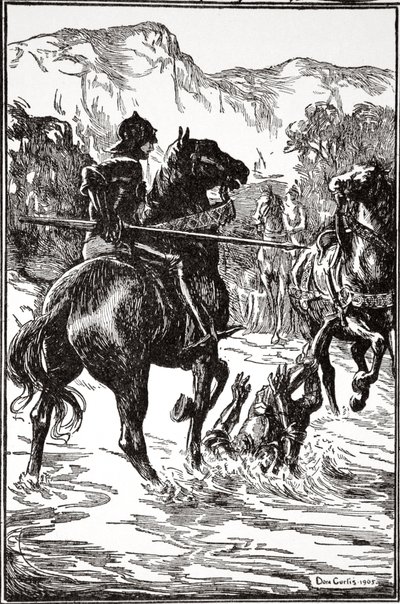 "Löi hänelle sellaisen iskun", 1905. tekijältä Dora Curtis