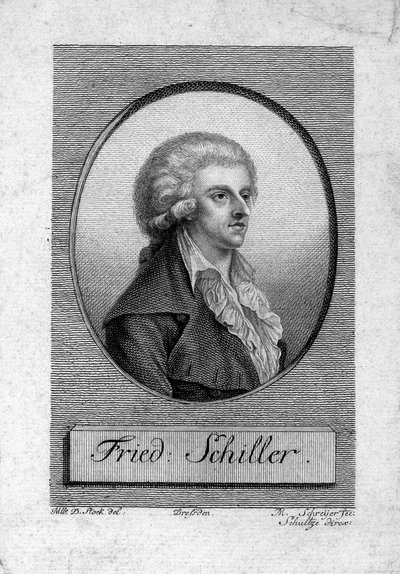 Friedrich von Schillerin muotokuva 1759-1805 tekijältä Dora Stock