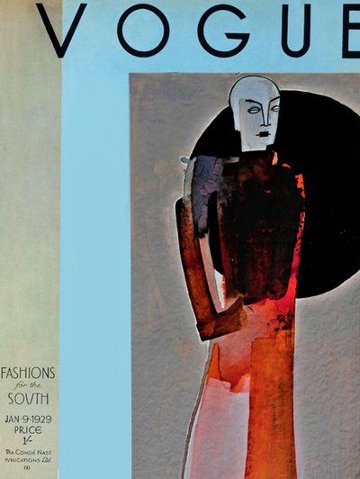 Art Deco -tyylinen muotipiirros tekijältä Doris Schmitz