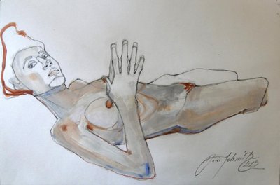 Egon Schiele poseeraa tekijältä Doris Schmitz