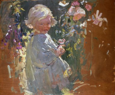Kukkien poiminta (öljy laudalle) tekijältä Dorothea Sharp
