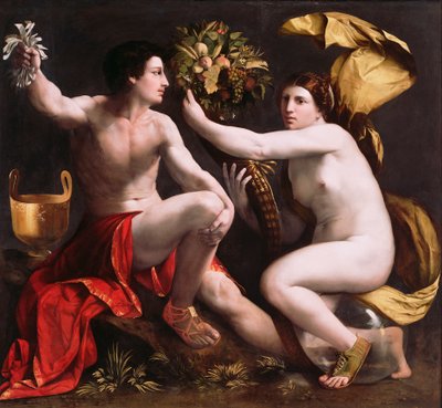 Onnen allegoria, n. 1530 (öljy kankaalle) tekijältä Dosso Dossi