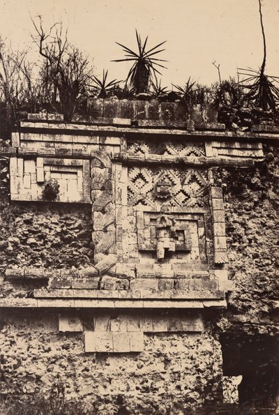 Uxmal, intialainen pohjareliefi, Nunnien palatsi (Uxmal, Bas Relief de l