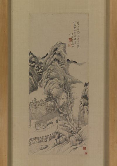 Depois da cópia de Zhao Zuo dos córregos e montanhas de Dong Yuan depois de limpar Rainfinnish tekijältä Du Qian