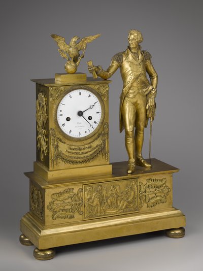 Mantel-kello, 1800-luvun alku (ormolu kullatulla pronssisella kellolla) tekijältä Dubuc Dubuc
