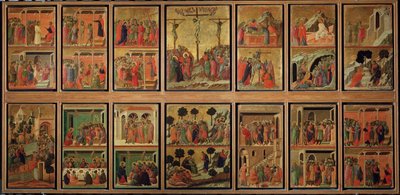 Kristuksen elämä: intohimo. Predella of the Maesta (tempera puulla tekijältä Duccio di Buoninsegna