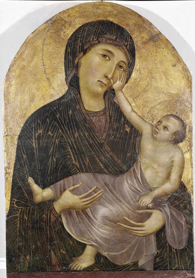 Neitsyt ja lapsi (tempera ja kulta paneelissa tekijältä Duccio di Buoninsegna