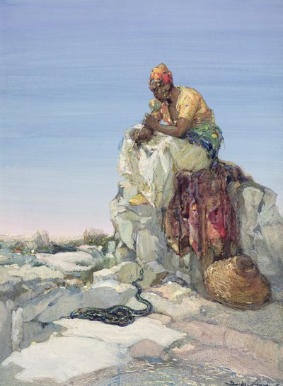 Snake Charmer, 1900 tekijältä Dudley Hardy