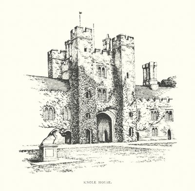 Knole House (litografia) tekijältä Duncan Moul