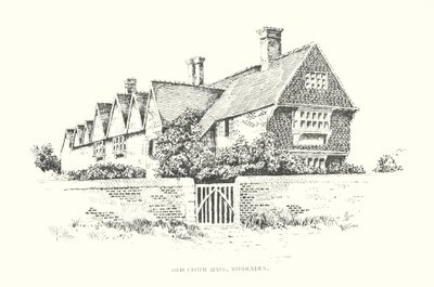 Old Cloth Hall, Biddenden (litografia) tekijältä Duncan Moul