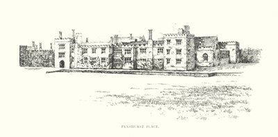 Penshurst Place (litografia) tekijältä Duncan Moul