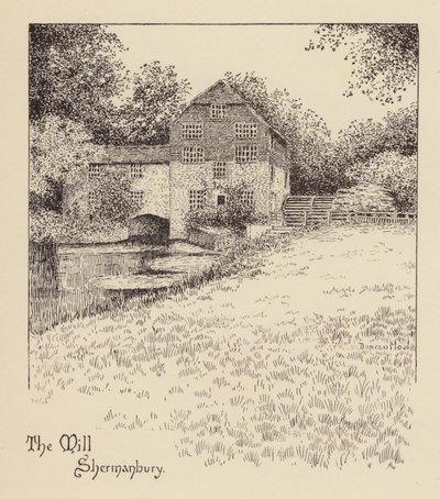 Sussex: The Mill, Shermanbury (litografia). tekijältä Duncan Moul