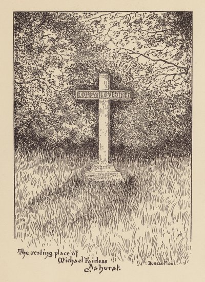 Sussex: Michael Fairless Ashurstin leposija (litografia). tekijältä Duncan Moul