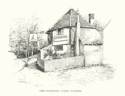 The Fighting Cocks Tavern (litografia) tekijältä Duncan Moul