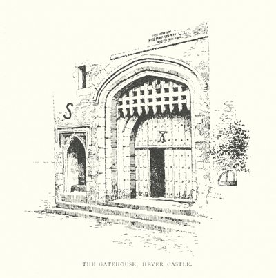 The Gatehouse, Heverin linna (litografia) tekijältä Duncan Moul