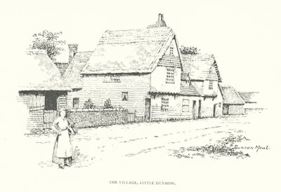 The Village, Little Dunmow (litografia) tekijältä Duncan Moul