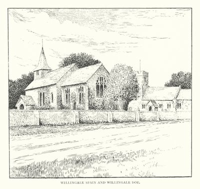 Willingale Spain ja Willingale Doe (litografia). tekijältä Duncan Moul