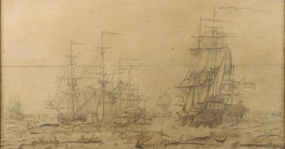 1700-luvun valaanpyyntikohtaus tekijältä Dutch School
