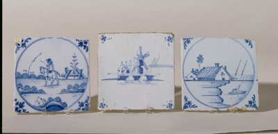 Delft Tiles, n. 1750-1800 (keramiikka) tekijältä Dutch School