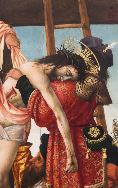 Laskeutuminen ristiltä,1520 (öljy kankaalle) tekijältä Dutch School