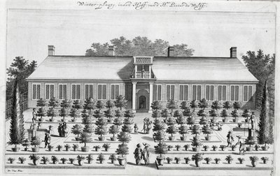 Hollantilainen puutarha, Jan Commelinin De Nederlandze Hesperides, julkaistu 1676 tekijältä Dutch School
