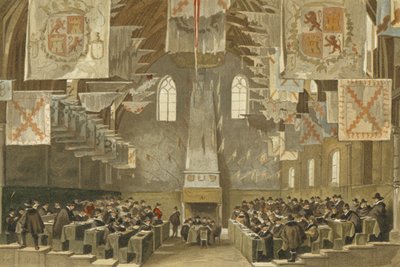 Huonekalut ja erilaiset esineet 1100- ja 1300-luvuilta tekijältä Dutch School
