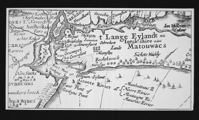 New Yorkin historia: hollantilainen kartta, joka näyttää Manhattanin takaisinvallan tekijältä Dutch School