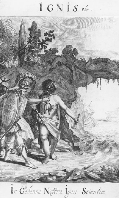 Ignis, Barent Coenders van Helpenin teoksesta Viisaiden portaat tai muinaisten filosofia tekijältä Dutch School