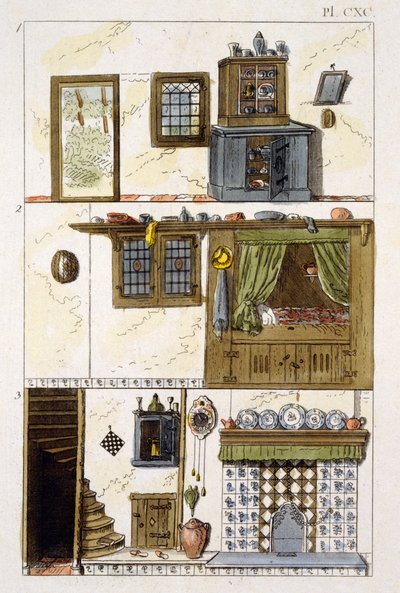 Kuvitus G Van Laarin Garden Gems -lehdestä, 1802 tekijältä Dutch School