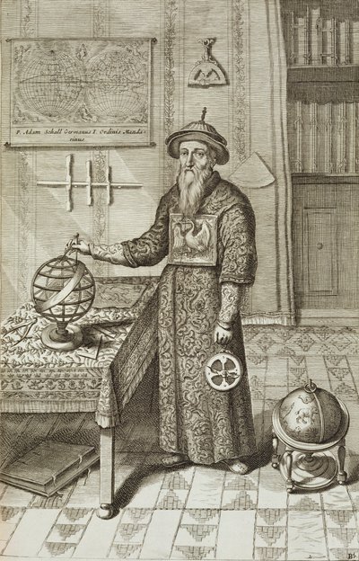 Johann Adam Schall von Bell (1591-1666) Kiinasta Kuvittanut Athanasius Kircher (1601-80) 1667 tekijältä Dutch School