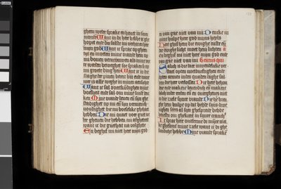 MS McClean 92, f.132v - f.133r, Book of Hours, n. 1470-90 tekijältä Dutch School
