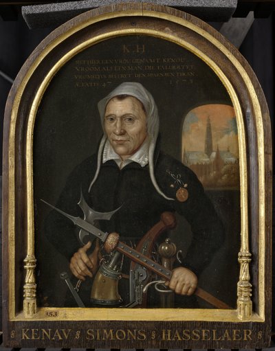 Plankenau Simonsdr Hasselaer, n. 1590-1609 tekijältä Dutch School