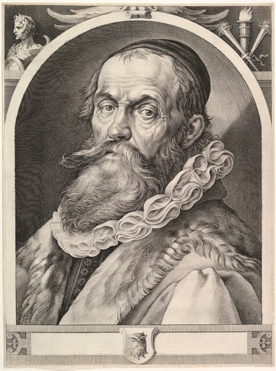 Hendrick Goltziuksen muotokuva, pubi. 1617. tekijältä Dutch School