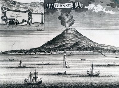 Ternaten saari, noin 1748 tekijältä Dutch School