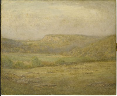 New England Hills, 1901 (öljy puulevylle) tekijältä Dwight William Tryon